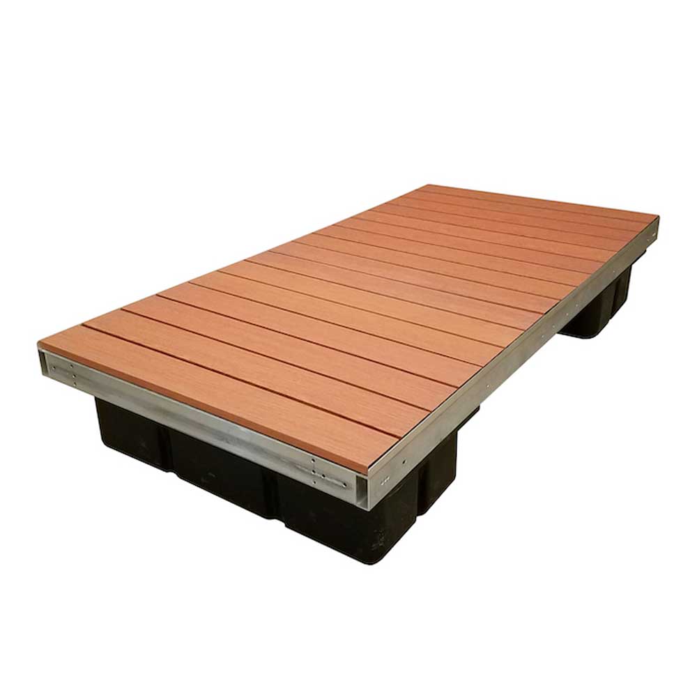 aluminum floating dock brown aluminum