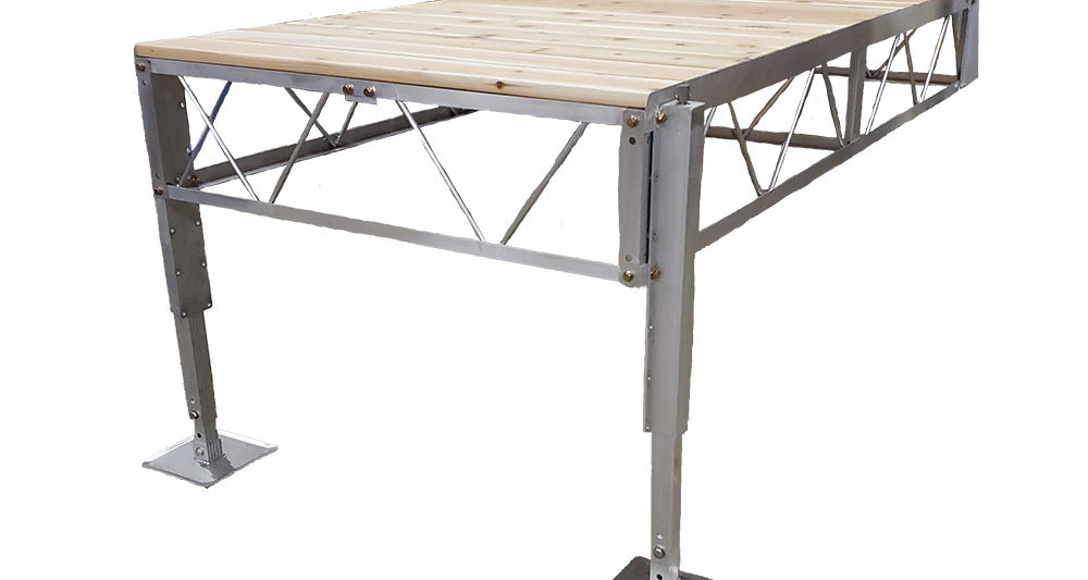 8ft Aluminum Dock Cedar