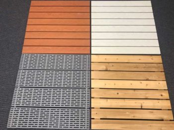 jack dock decking - cedar, poly, gray aluminum, brown aluminum